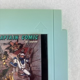 Captain Comic NES - Upside Down Label ERROR Variant ORIGINAL MANUAL Tested