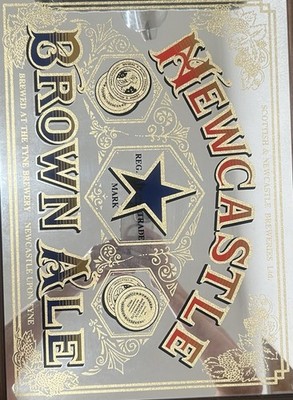 Newcastle Brown Ale Beer Bar Mirror Sign 21x16 Man Cave Retro Tyne