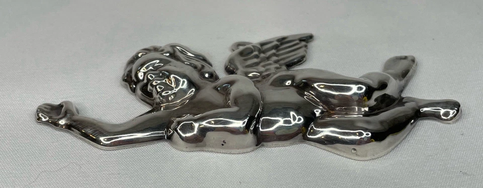 1982 Williamsburg KIRK STIEFF Silverplated Hanging Angel Christmas Ornament - Изображение 4 из 4