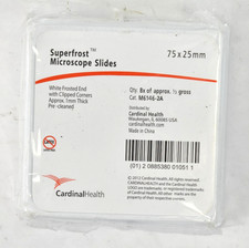 Cardinal Health M6146-2A SuperFrost Microscope Slides White 75mm x 25mm