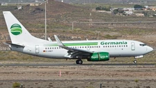 Boeing 737-700 B-737 Germania Desk Wood Airplane New Model Large Scale 1/100