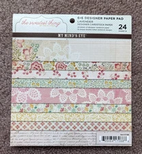 My Mind's Eye The Sweetest Thing - Designer Cardstock Paper - Lavender - USA