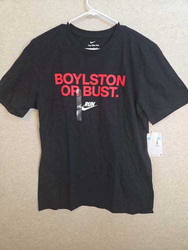 2025 Boston Marathon Nike Boylston Or bust Shirt Men's Medium