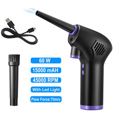 Cordless Air Duster Large Capacity Portable Electric Keyboard Cleaner 15000Mah R