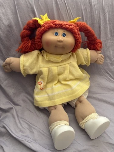 Vintage 1983 Coleco Cabbage Patch Kid – Red Braids & Blue Eyes – OK