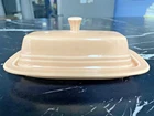Homer Laughlin Fiesta Retired Apricot Butter Dish  Excellent Condition
