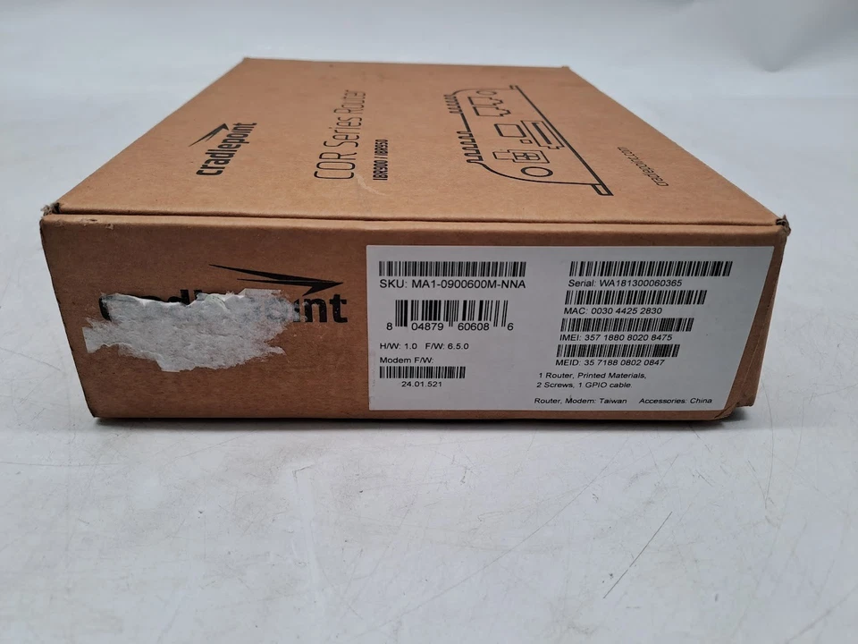 Cradlepoint MA1-0900600M-NNA 2 Port 1000 Mbps Wireless Router/No Antenna - Image 3 of 4