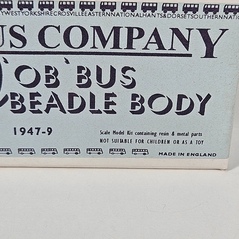 Little Bus Company Bedford OB Bus Cuerpo de Cuentas 1947-9 Escala Modelo Kit No BB1 Abierto Foto 2 de 4