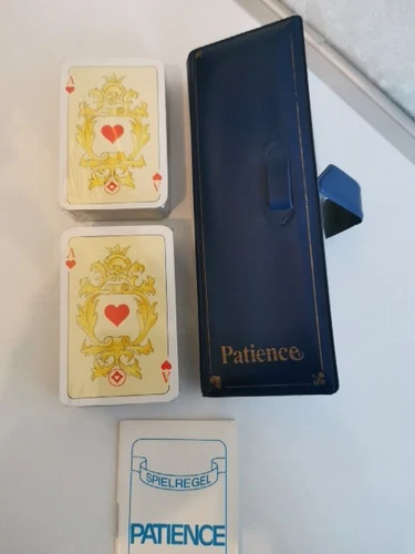 FX Schmid Vintage Patience Playing Cards Twin Pack Sealed Pocket Sized No Rules - Picture 4 of 20