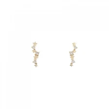 Authentic K10YG Diamond Earrings  #260-007-611-3130