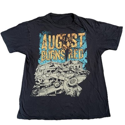 Vintage August Burns Red Shirt Size M/L Black Tornado Havoc Metalcore Band Y2K