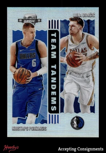 2020-21 Panini Contenders Optic Team Tandems #2 Kristaps Porzingis & Luka Doncic