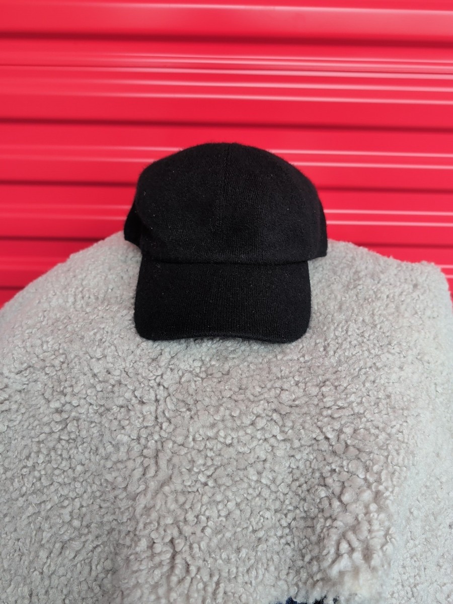 NWT Quince Cashmere Sherpa Baseball Cap Hat in Black Sz XS/S Sherpa Baseball Cap main image 4