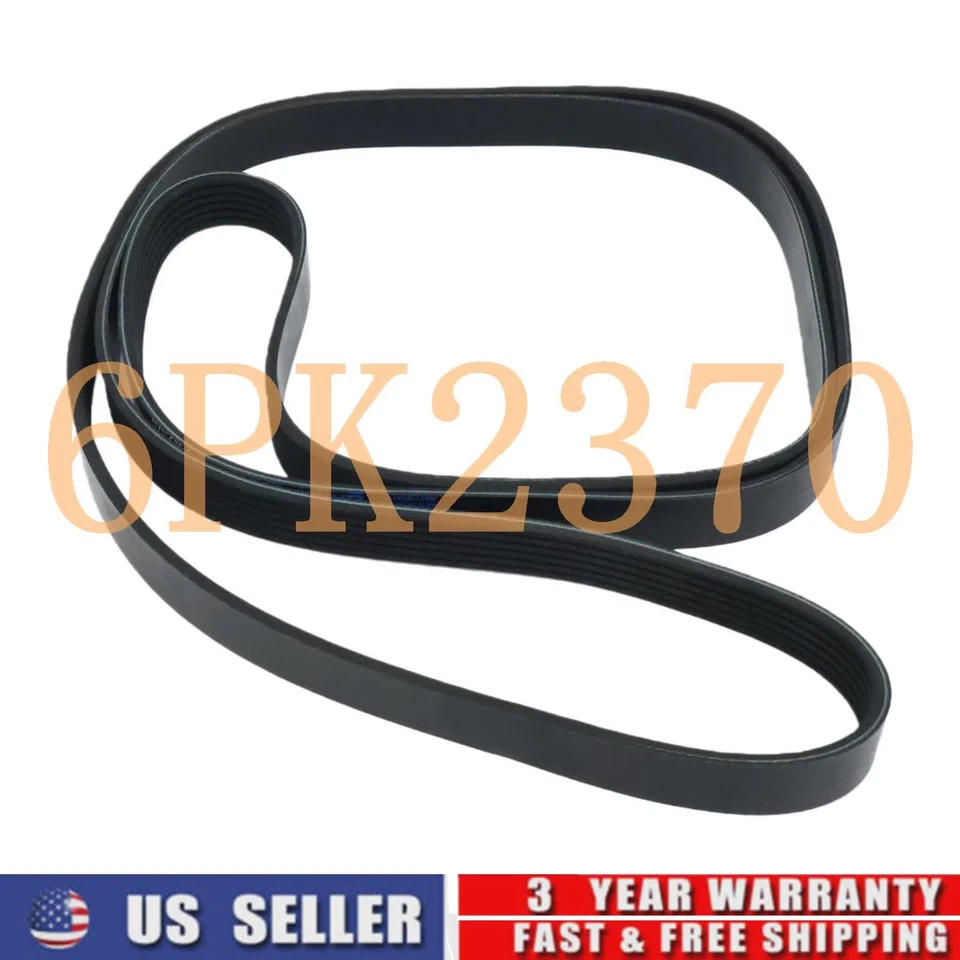 EPDM Serpentine Belt 6PK2370 fits Cadillac Escalade Chevy Silverado GMC Sierra Foto 2 de 4