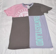 Disney Parks Shirt Adult Large Gray Pink Fantasyland It's Small World