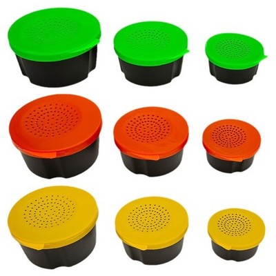 Tragbare Regenwurmbox 3er Set für Angler Süßwasser und Salzwasser