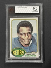 1976 WALTER PAYTON BGS 6.5 NOT BVG GRADED ROOKIE CARD RC. rookie card picture