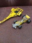 Vintage 1970s Matchbox King Size Trailer SUPERFAST NO.34 YELLOW F1 FORMULA 1 CAR