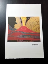 ANDY WARHOL Numbered Litho Poster 15x22,5" POP ART Vesuvius