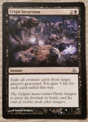 MTG - Crypt Incursion - Dragon's Maze - Magic