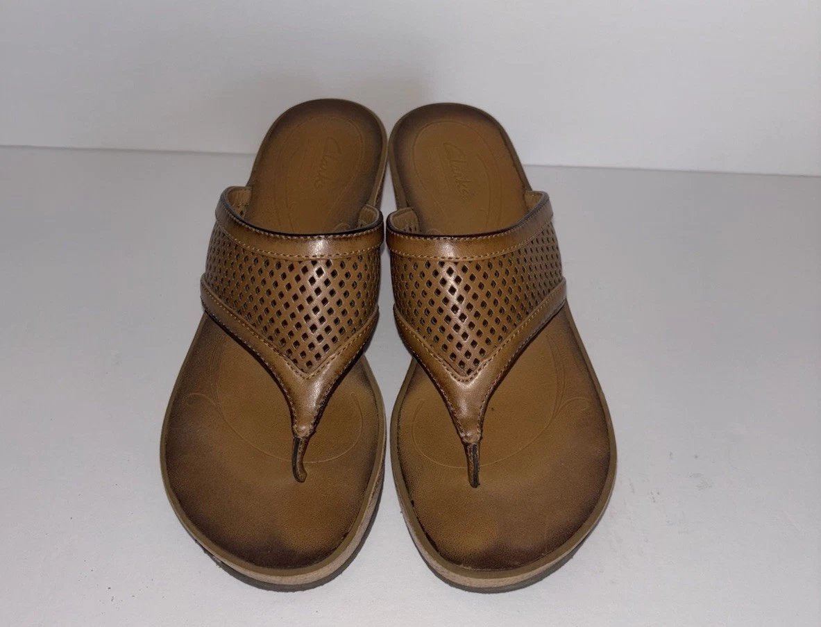 Scarpe sandali infradito Clarks donna comode marroni taglia 7 Clark’s
