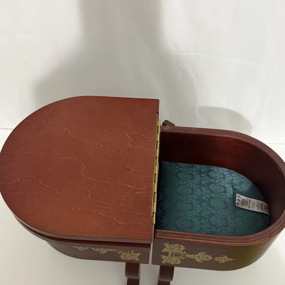 American Girl Cecile's Parlor Desk Seat Historical Retired 2014 Table Wood - Image 2 of 4