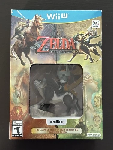 Legend Of Zelda Twilight Princess HD Amiibo Bundle (Nintendo Wii U) Complete CIB