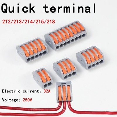 10PCS Quick Terminal Connectors FM-212/213/214 Parallel Wire Connector PCT Block