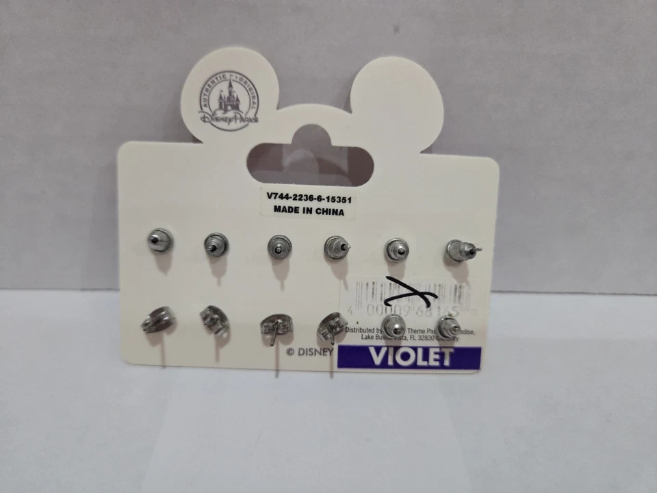 Juego de 6 aretes Disney - Donald, Goofy, Plutón y Minnie Foto 2 de 2