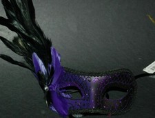 MASQUERADE CARNIVAL MARDI GRAS VENETIAN MASK M31059 Purple 