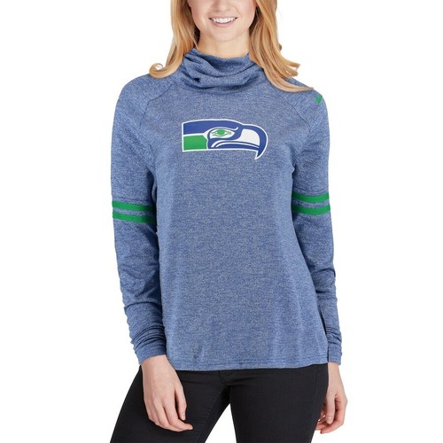 Seattle Seahawks Nike long sleeve funnel neck shirt Women's large NEW with TAGS - Afbeelding 1 van 7