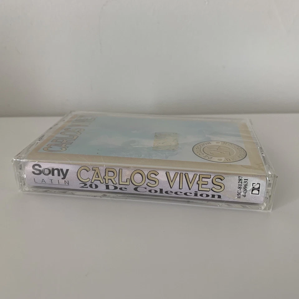 Carlos Vives Cassette 20 De Coleccion 1994 Sony Vallenato Cumbia Rare New - Image 3 of 3