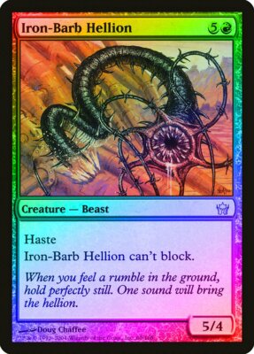 Iron-Barb Hellion FOIL Fifth Dawn NM Red Uncommon MAGIC MTG CARD ABUGames