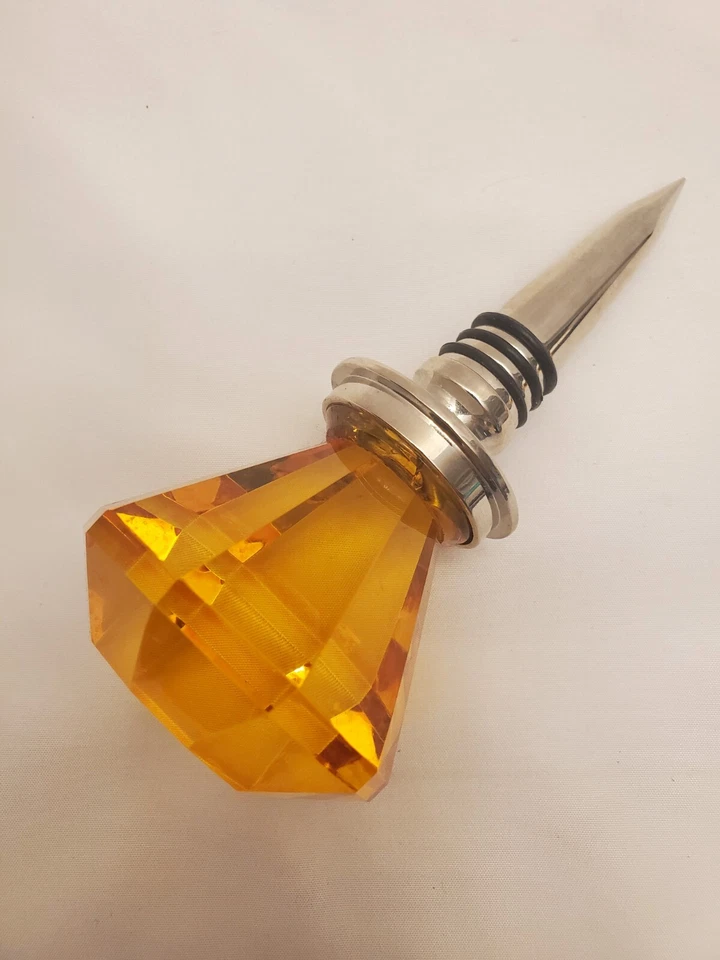 Пробковая пробка для винных напитков металлический искусственный драгоценный камень камень янтарный цвет подарок для вечеринки - Изображение 2 из 4