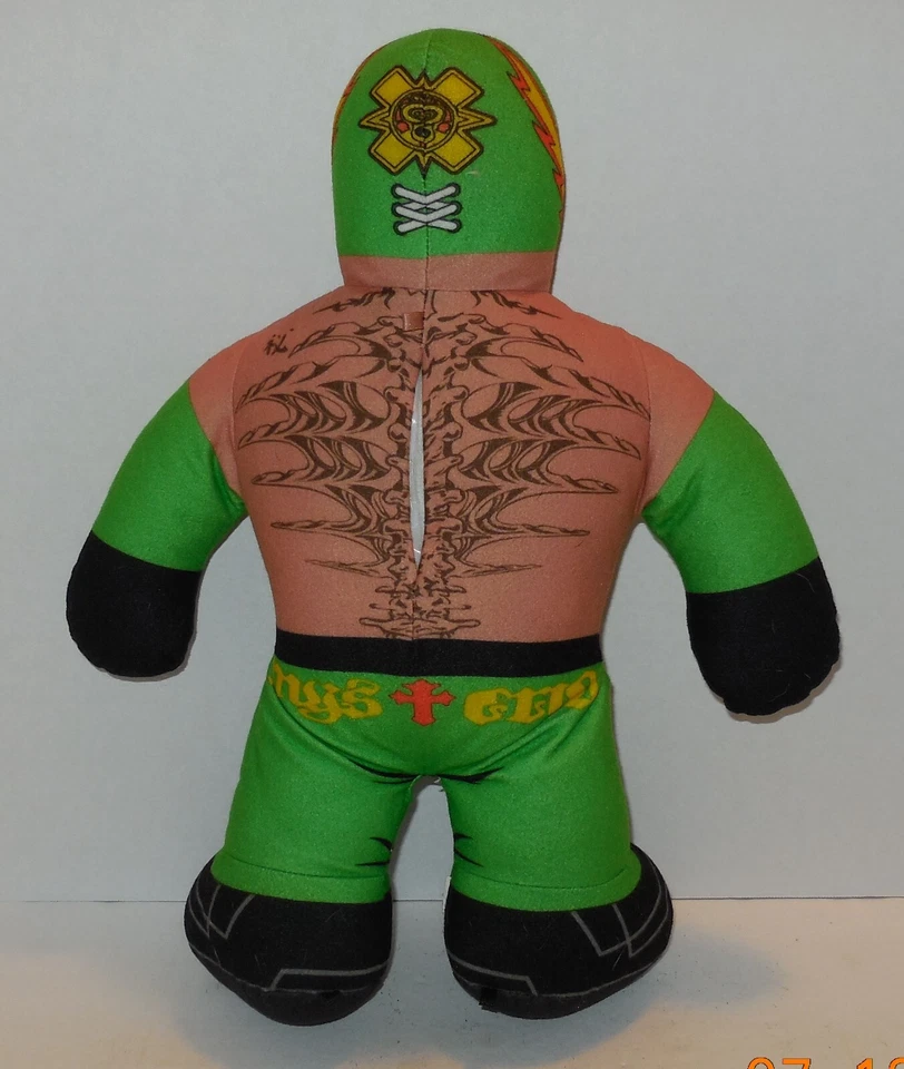 Juguete de peluche Rey Mysterio 2011 Mattel WWE Brawlin Buddies 16" raro muy buen estado Foto 2 de 2