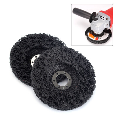 1-10Pcs 4 inch Poly Strip Disc Wheel For Wood Metals Paint Rust Removal Clean