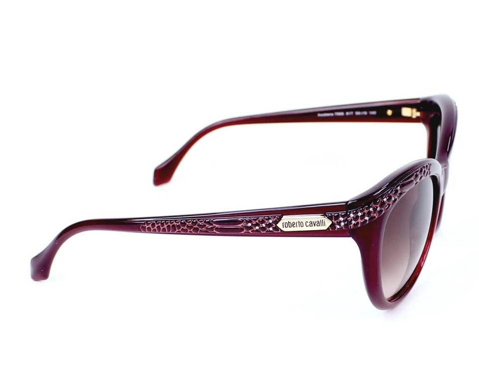 Roberto Cavalli Acubens RC 789S 81T Dark Burgundy Plastic Sunglasses 56-19-135 - Image 3 of 3