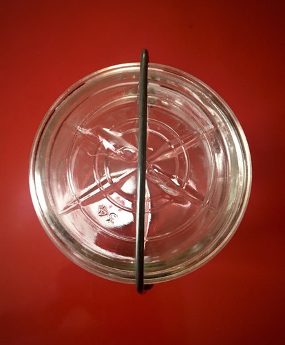 Atlas Whole Fruit Jar Hazel Atlas Glass Top Canning Jar Quart A-3 - Picture 7 of 15