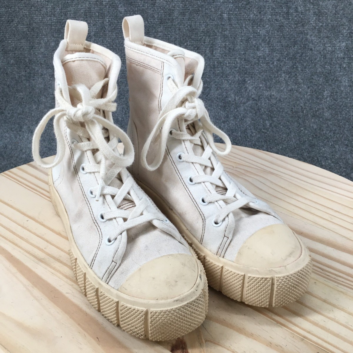 Zara Shoes Womens 38 Sneaker Boots High Top Platform Combat Zara Shoes Womens 38 Sneaker Boots High Top Platform Combat