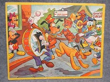 Vintage Jaymar Inlay Inlaid Jig Saw Puzzle Walt Disney Goofy's Circus USA Made