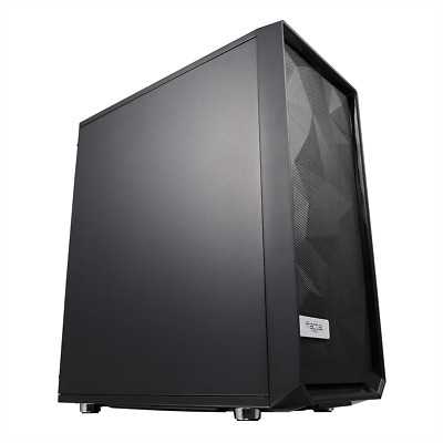 Meshify C Compact ATX Case - High Airflow, 2 Fans, Water-Cooling Ready, Black