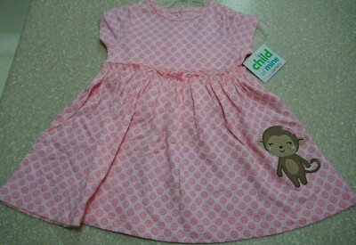 Child of Mine by Carter's Monkey Dress Size 12 Months NWT