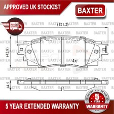 Adatto a Toyota C-HR 2016- Lexus RX 2015- + Altri Modelli Set Pastiglie Freno Posteriore