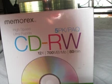 Memorex High Speed CD-RW Discs 5-Pack and 100-150 more lot one price