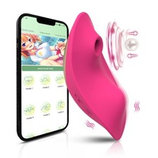 Vibrador Consolador Succionador De Cl toris Y Punto G De App Control Remoto
