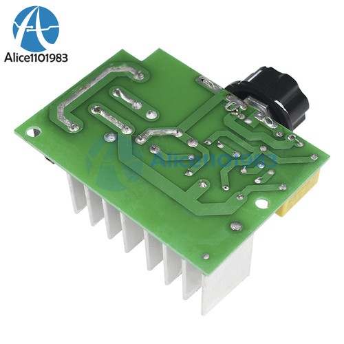 4000W 220V AC SCR Voltage Regulator Dimmer Thermostat Electric Motor Controller - Picture 8 of 10