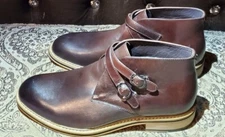 Hart Schaffner Marx Philly Cross Strap Chukka Boot 9 Brown 