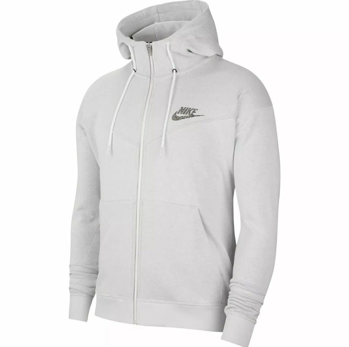 Nike Sportswear Mens XL Gray Full Zip Hoodie Sweatshirt Jacket Pure  CW0304-910
