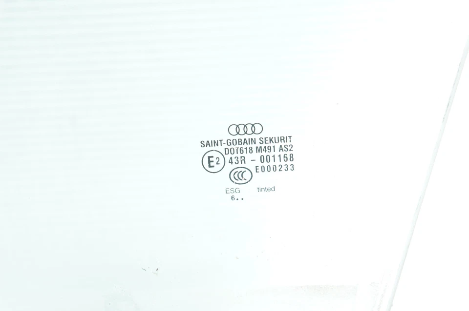 Audi A8 D3 Quattro 2004-2010 puerta delantera izquierda lado conductor ventana cristal OEM Foto 2 de 3