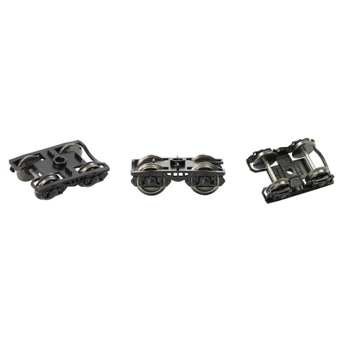 2pcs Model Trains HO Gauge 1:87 Bogies with 36" Metal DC Wheels HP0687 - Picture 4 of 6